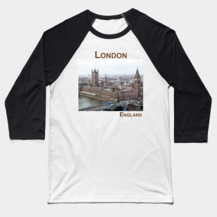 Houses of Parliament, Big Ben, London. Art Baseball T-Shirt